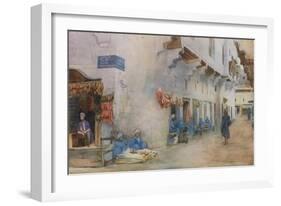 Sharia-El-Kerabiyeh, or Street of the Water Carriers, Cairo-Walter Spencer-Stanhope Tyrwhitt-Framed Giclee Print