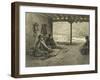 Sharia Lecture at Khosrakh, Dagestan, engraved by Adolphe Mouilleron-Grigori Grigorevich Gagarin-Framed Giclee Print