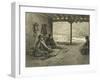 Sharia Lecture at Khosrakh, Dagestan, engraved by Adolphe Mouilleron-Grigori Grigorevich Gagarin-Framed Giclee Print