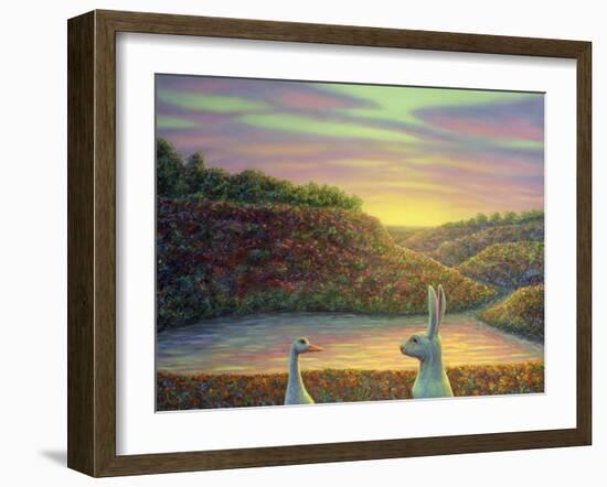 Sharing A Moment-James W Johnson-Framed Giclee Print