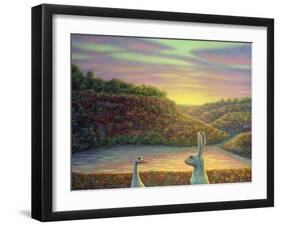 Sharing A Moment-James W Johnson-Framed Giclee Print