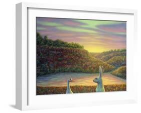 Sharing A Moment-James W Johnson-Framed Giclee Print