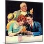 Sharing A Soda-Norman Rockwell-Mounted Giclee Print