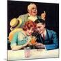 Sharing A Soda-Norman Rockwell-Mounted Giclee Print