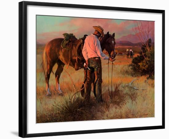 Sharing an Apple-Tom Ryan-Framed Art Print