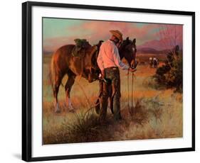 Sharing an Apple-Tom Ryan-Framed Art Print