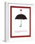 Sharing an Umbrella-Addie Marie-Framed Art Print