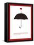 Sharing an Umbrella-Addie Marie-Framed Stretched Canvas