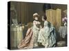 Sharing Confidences-Charles Baugniet-Stretched Canvas