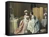 Sharing Confidences-Charles Baugniet-Framed Stretched Canvas