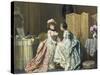 Sharing Confidences-Charles Baugniet-Stretched Canvas