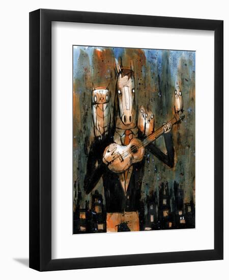 Sharing His Songs-Ric Stultz-Framed Giclee Print