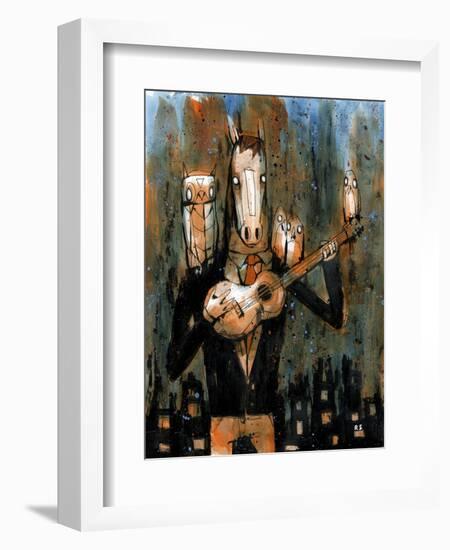 Sharing His Songs-Ric Stultz-Framed Giclee Print