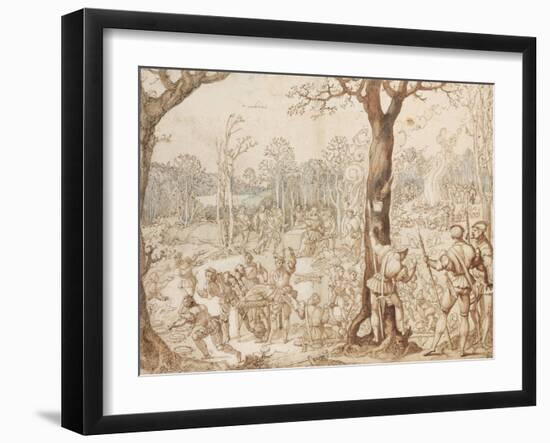 Sharing Out the Game, 1525-1535-Bernaert Van Orley-Framed Giclee Print