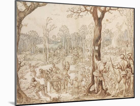 Sharing Out the Game, 1525-1535-Bernaert Van Orley-Mounted Giclee Print