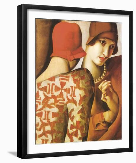 Sharing Secrets-Tamara de Lempicka-Framed Giclee Print