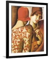 Sharing Secrets-Tamara de Lempicka-Framed Giclee Print