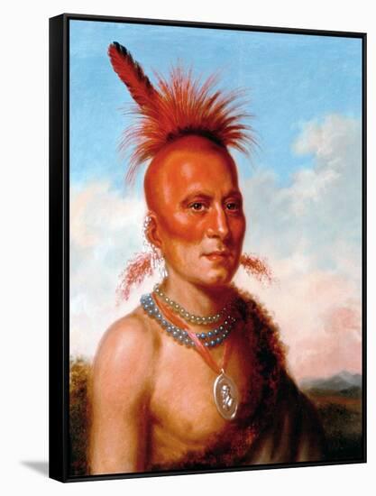 Sharitarish (Wicked Chief), Pawnee-Charles Bird King-Framed Stretched Canvas