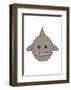 Shark - Animaru Cartoon Animal Print-Animaru-Framed Giclee Print