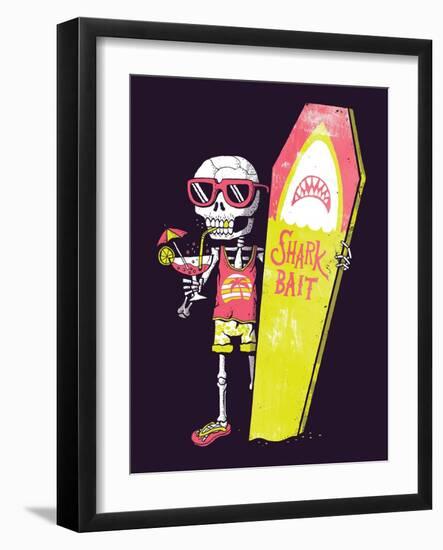 Shark Bait-Michael Buxton-Framed Art Print