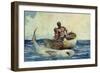 Shark Fishing, 1885-Winslow Homer-Framed Premium Giclee Print