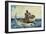 Shark Fishing, 1885-Winslow Homer-Framed Premium Giclee Print