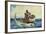 Shark Fishing, 1885-Winslow Homer-Framed Giclee Print