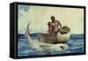 Shark Fishing, 1885-Winslow Homer-Framed Stretched Canvas