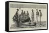 Shark-Fishing in the Caribbean Sea, One of the Victims-null-Framed Stretched Canvas