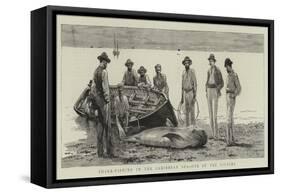 Shark-Fishing in the Caribbean Sea, One of the Victims-null-Framed Stretched Canvas