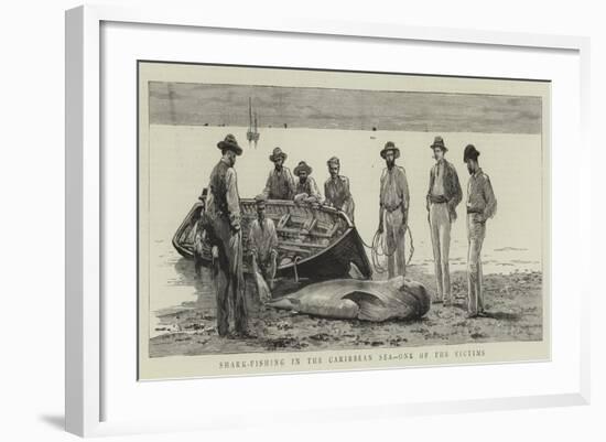 Shark-Fishing in the Caribbean Sea, One of the Victims-null-Framed Giclee Print