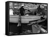 Shark Fishing-null-Framed Stretched Canvas