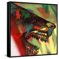 Shark Head Study 1-Shark Toof-Framed Stretched Canvas