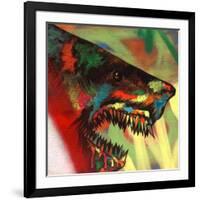 Shark Head Study 1-Shark Toof-Framed Art Print