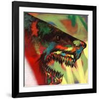 Shark Head Study 1-Shark Toof-Framed Art Print