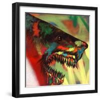 Shark Head Study 1-Shark Toof-Framed Art Print