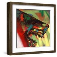 Shark Head Study 1-Shark Toof-Framed Art Print