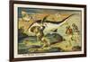 Shark-Hunt-Jean Marc Cote-Framed Art Print