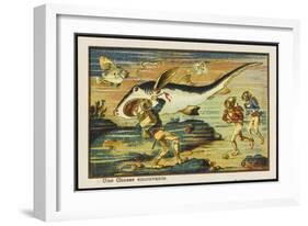 Shark-Hunt-Jean Marc Cote-Framed Art Print