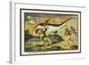 Shark-Hunt-Jean Marc Cote-Framed Art Print