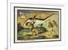 Shark-Hunt-Jean Marc Cote-Framed Art Print