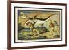 Shark-Hunt-Jean Marc Cote-Framed Art Print