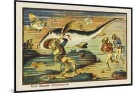 Shark-Hunt-Jean Marc Cote-Mounted Art Print