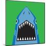 Shark Illustration, T-Shirt Graphics, Typography, Vectors-Syquallo-Mounted Art Print