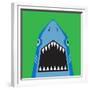 Shark Illustration, T-Shirt Graphics, Typography, Vectors-Syquallo-Framed Premium Giclee Print