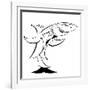 Shark in a suit - allegory-Neale Osborne-Framed Giclee Print