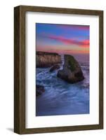 Shark Tooth Sunset, Santa Cruz, California Coast-Vincent James-Framed Photographic Print