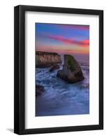 Shark Tooth Sunset, Santa Cruz, California Coast-Vincent James-Framed Photographic Print