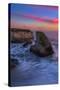 Shark Tooth Sunset, Santa Cruz, California Coast-Vincent James-Stretched Canvas