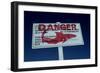 Shark Warning Sign These Signs are Off Most Swimming-null-Framed Photographic Print